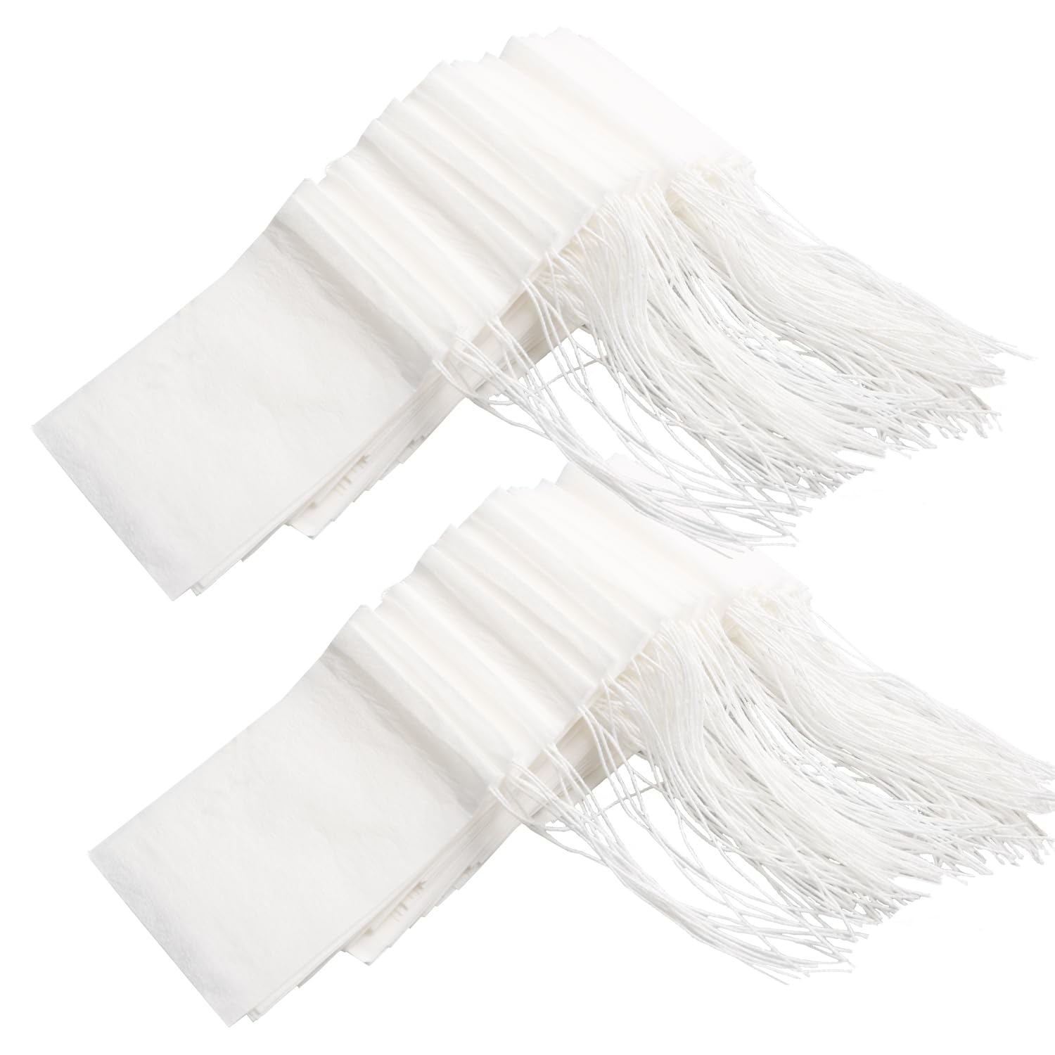 Eketirry 100pcs Unbleached Tea Filter Bags - Natural Wood Pulp Paper, Drawstring Disposable Tea Bags for Loose Leaf Tea (1.97x2.76 Inch, White) - Perfect for Home Brewing, Iced Tea & Herbal Infusions