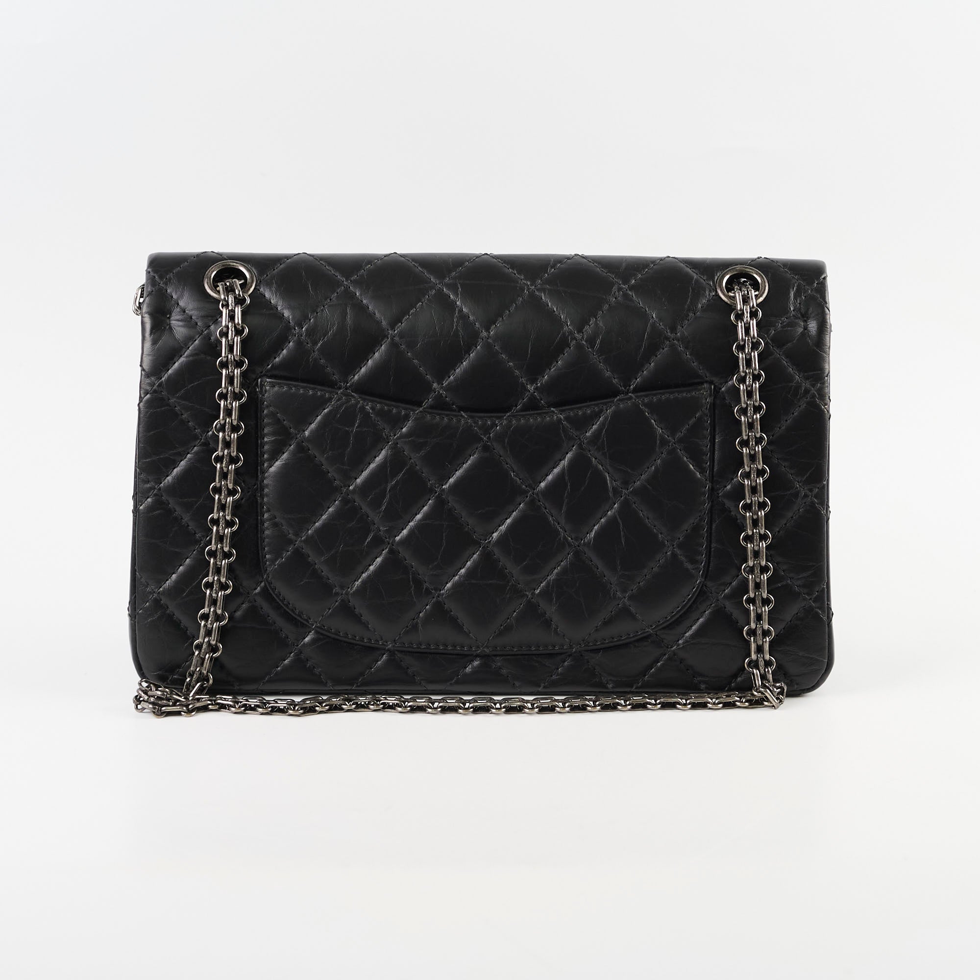 Chanel Reissue 226 Black Leather Handbag - Classic Flap Bag for Women | Luxury Designer Purse for Work, Evening & Special Occasions