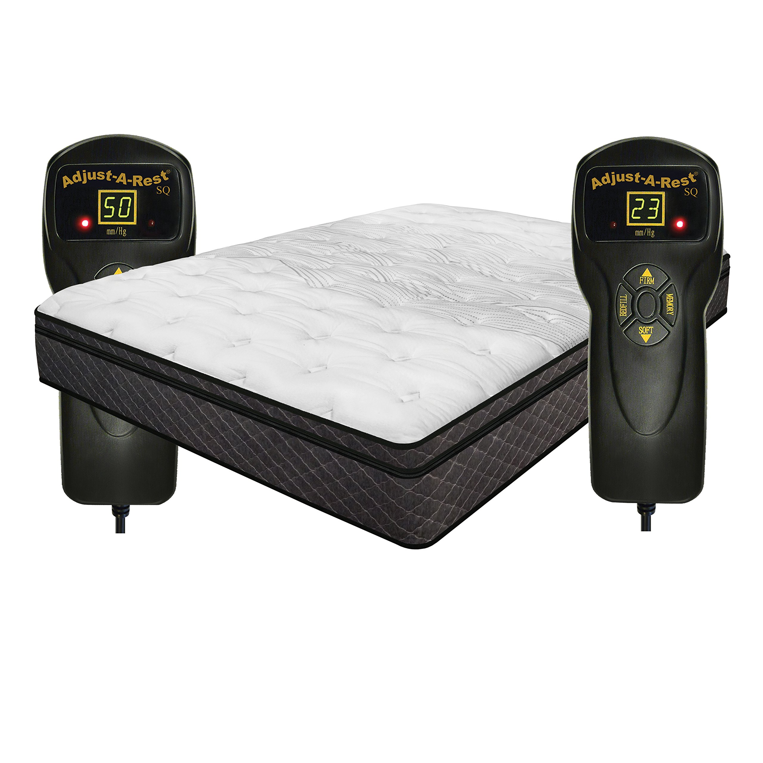 InnoMax Luxury Support Harmony Dual Digital Pillow Top Air Bed Mattress - Queen Size for Home, Camping & Guest Use - Comfortable Inflatable Mattress with Built-in Pump