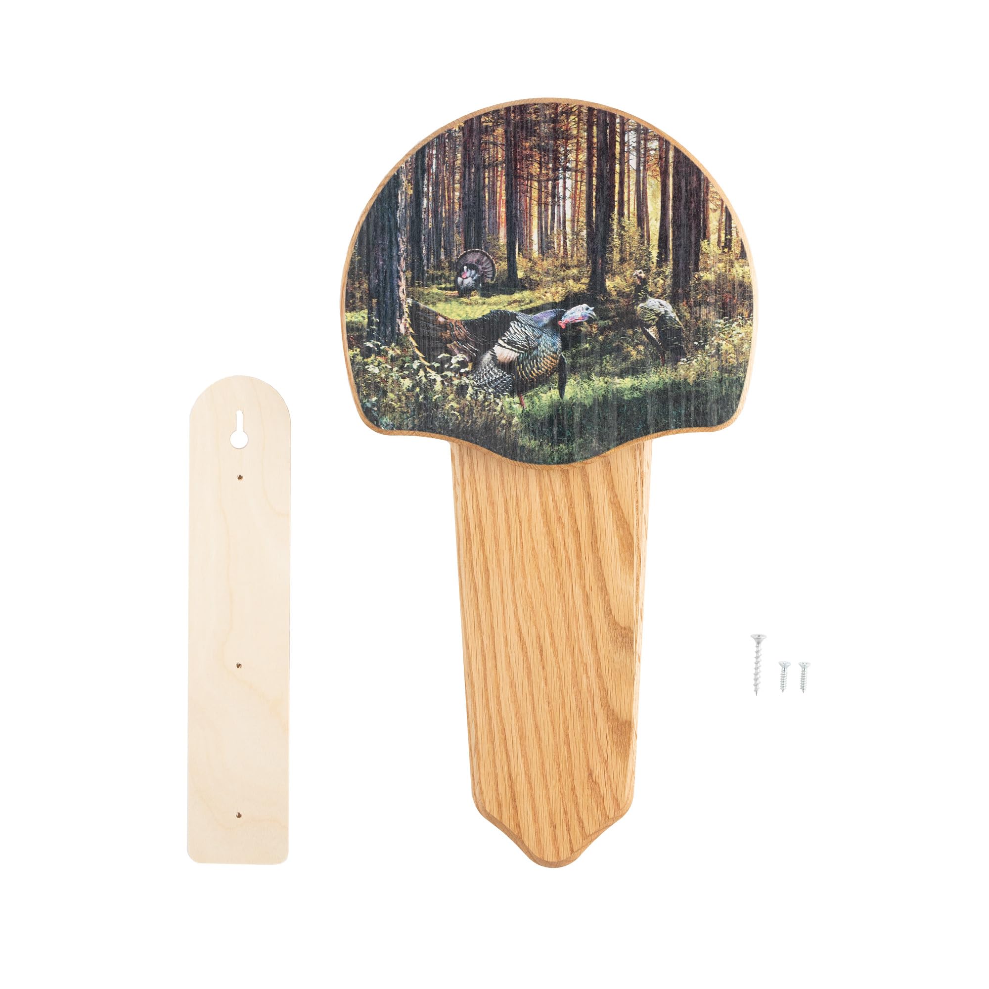 Premium Turkey Fan Mount Kit - Display Your Hunting Trophy with Ease - Perfect for Taxidermy, Cabin Decor & Outdoor Enthusiasts