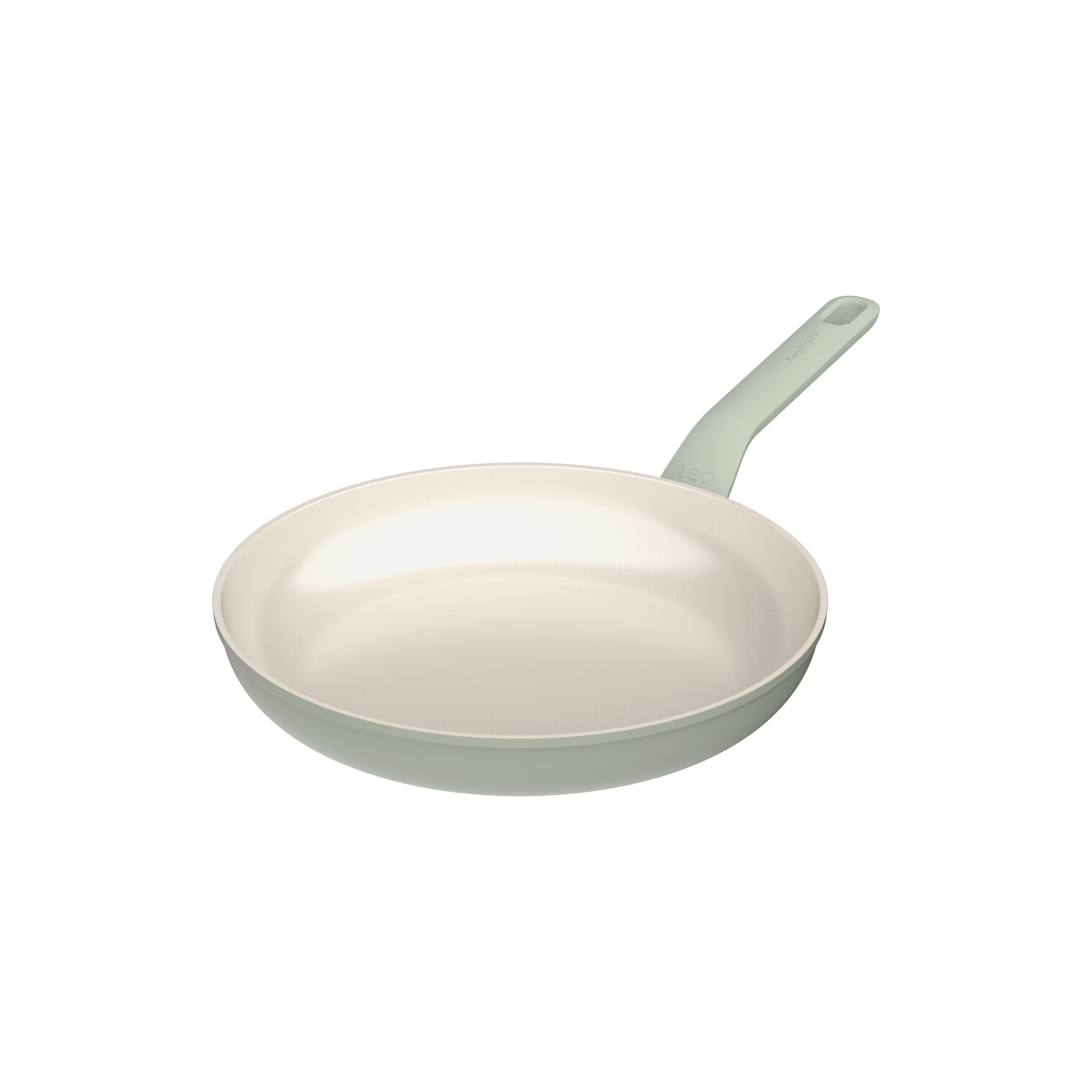 BergHOFF Balance 8-Inch Nonstick Ceramic Frying Pan - Eco-Friendly Recycled Aluminum Cookware - Perfect for Sauteing, Frying & Healthy Cooking - Sage Green