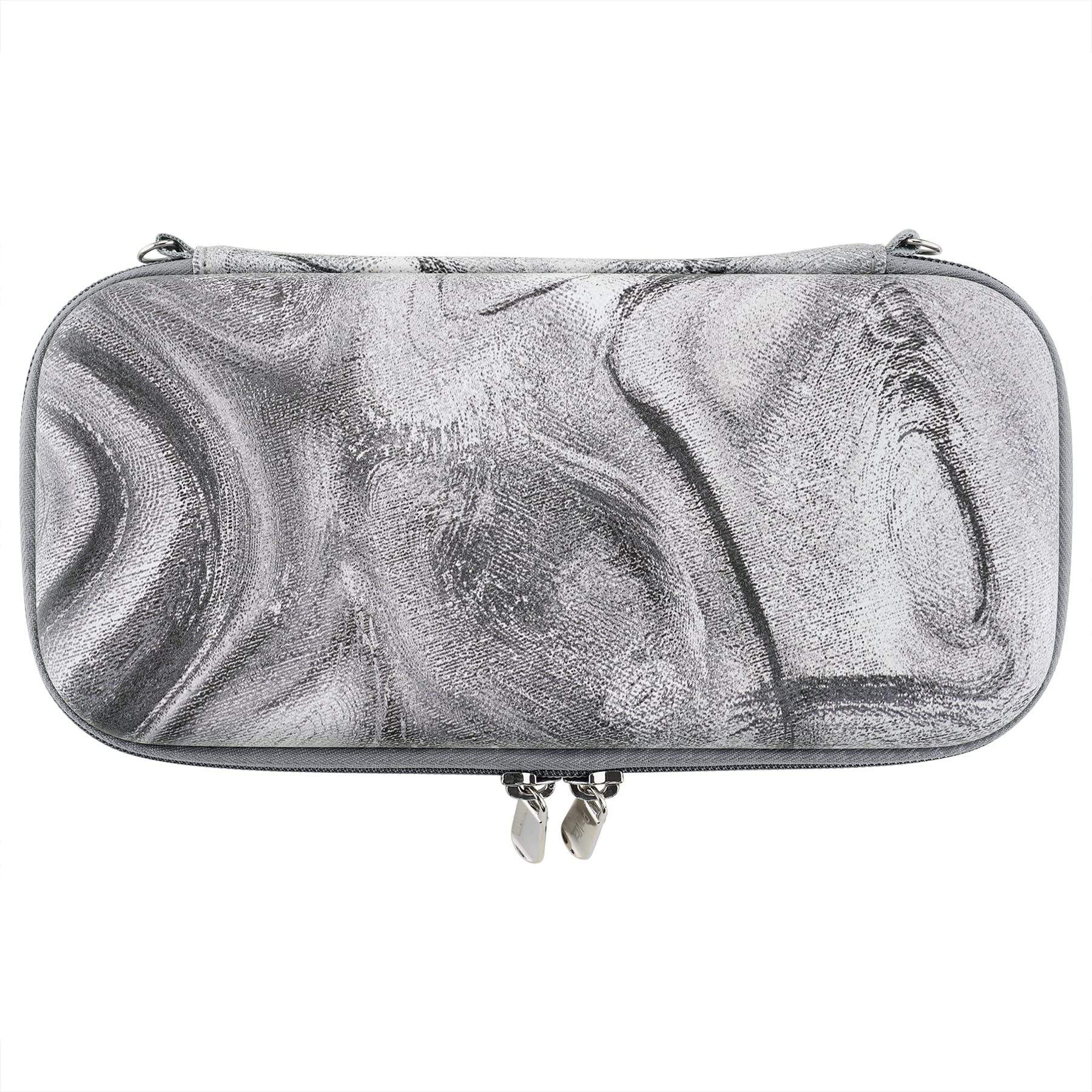 PlayVital Protective Carrying Case for Nintendo Switch Lite - Travel Storage Cover with Joystick Cap, 10 Game Card Slots & Swivel Wrist Strap (Silver) - Perfect for Gaming On-The-Go & Travel Protection
