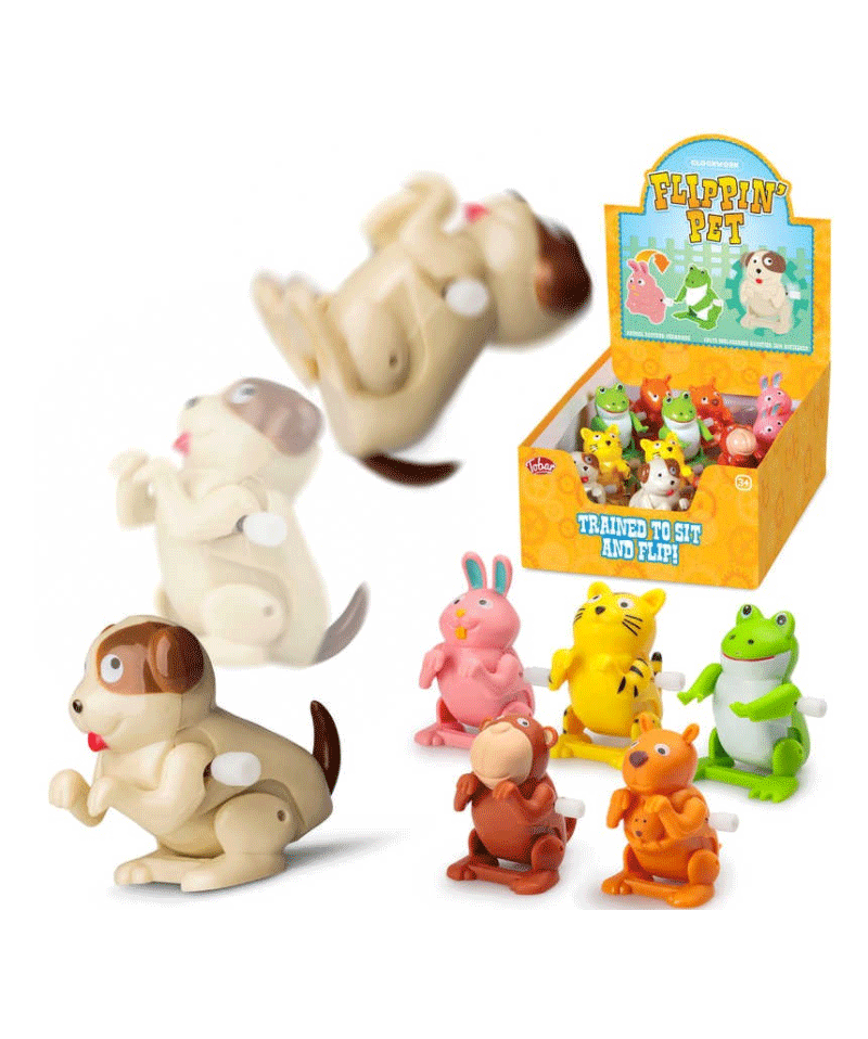 Fun Wind-Up Somersaulting Animal Toys for Kids - Perfect for Playtime, Birthday Gifts & Classroom Rewards