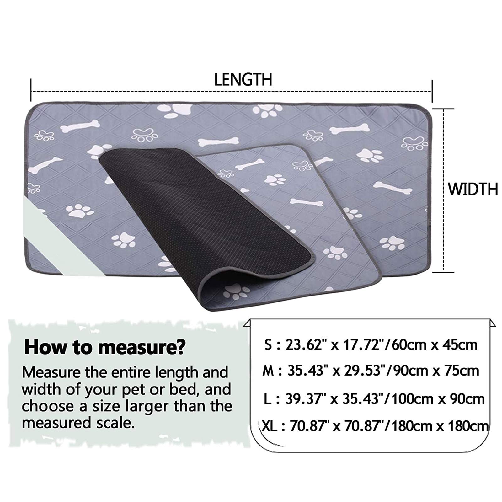 Washable & Reusable Dog Pee Pads - Super Absorbent Puppy Training Pads with Non-Slip Waterproof Backing for Dogs, Puppies, Rabbits & Small Pets - Perfect for House Training, Crate Lining & Whelping Areas