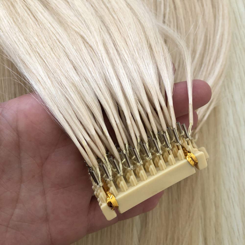 6D Machine Quick No-Track Groove Human Hair Extensions - 10 Rows, Blonde, 26 Inches | Real Human Hair for Seamless Blending & Volume | Perfect for Parties, Weddings & Everyday Styling