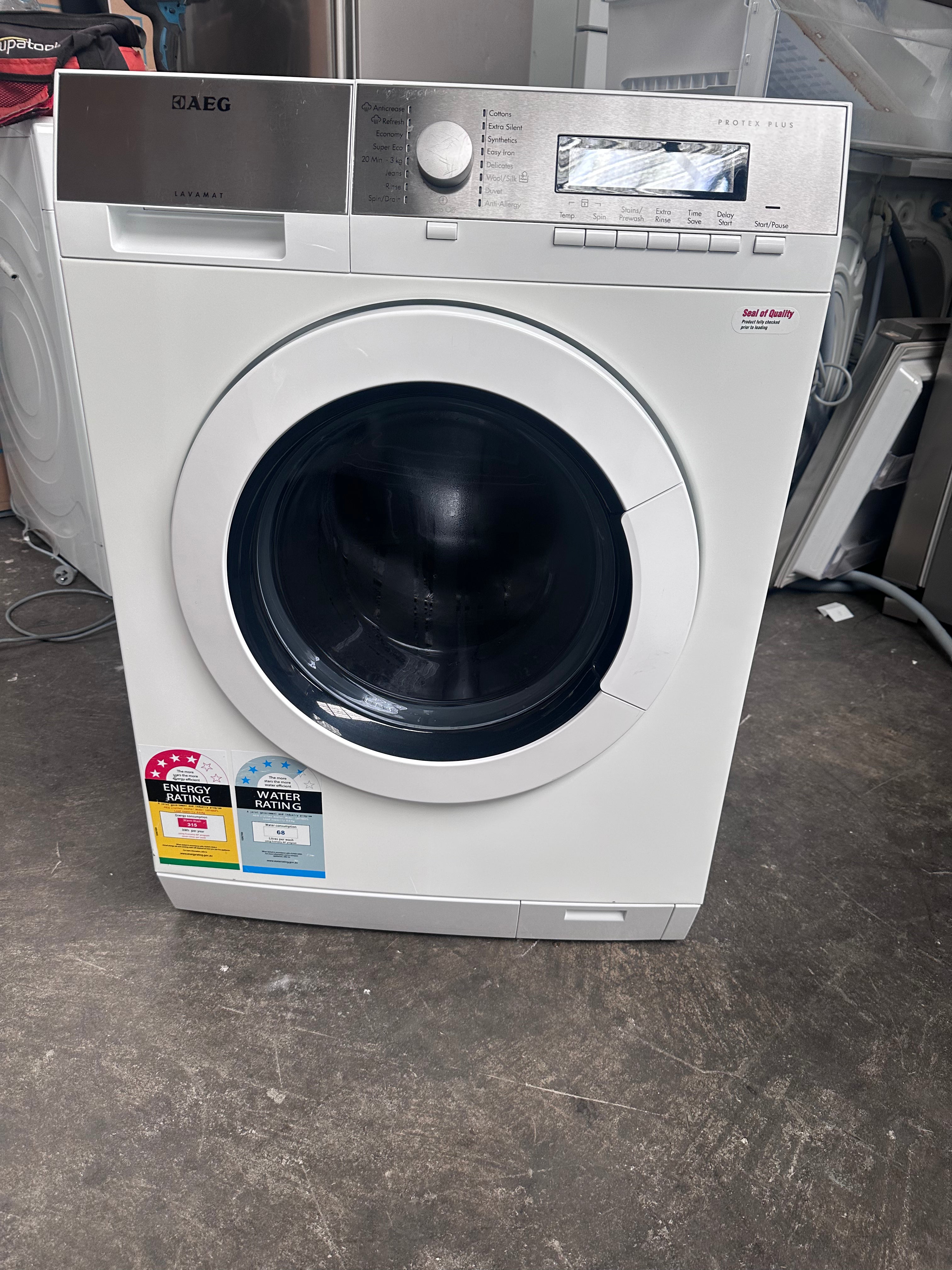 Refurbished AEG 8kg Front Load Washing Machine | Made in Italy | Perfect for Apartments & Small Laundry Rooms