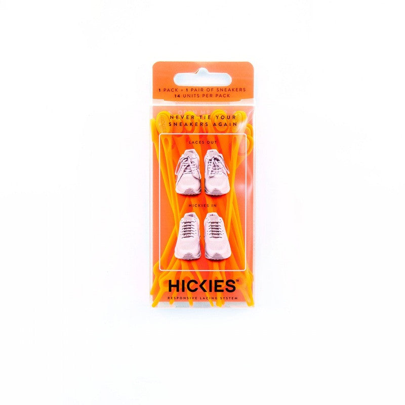 HICKIES No-Tie Elastic Shoelaces - Solid Colors for Sneakers & Casual Shoes | Comfortable, Durable & Stylish for Running, Walking & Everyday Wear