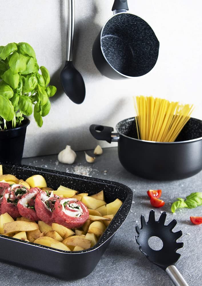 Soul Kitchen Negro - Premium Black Kitchen Utensil Set for Cooking & Baking | Perfect for Home Chefs & Professional Kitchens