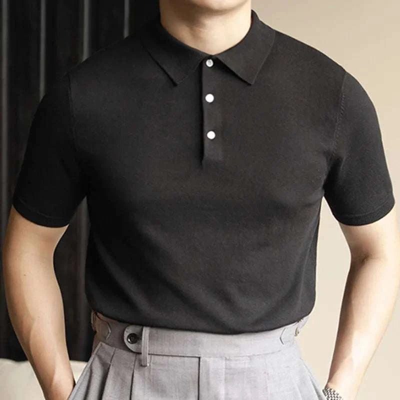 Men's Classic Polo Casual T-Shirt - Breathable Cotton Short Sleeve Shirt for Everyday Wear | Perfect for Work, Golf, and Outdoor Activities
