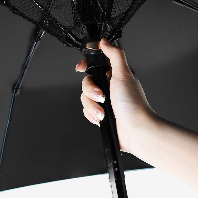 Portable Electric Cooling Fan UV Sun Protection Rainproof Umbrella - Perfect for Outdoor Activities, Beach, Camping & Travel