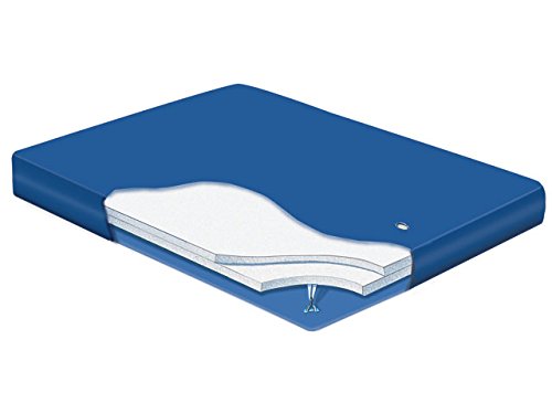 California King Size Mid Fill Reduced Motion Mattress with Liner & Fill/Drain Kit - Premium Waterbed for Couples, Back Pain Relief, Motion Isolation - Perfect for Master Bedrooms & Guest Rooms