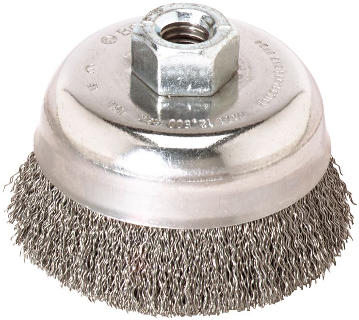 Stainless Steel Action Cup Brush 3Xm10X1.5 - CB8 A 3SS Model | Heavy-Duty Cleaning Tool for Automotive, Industrial & DIY Projects
