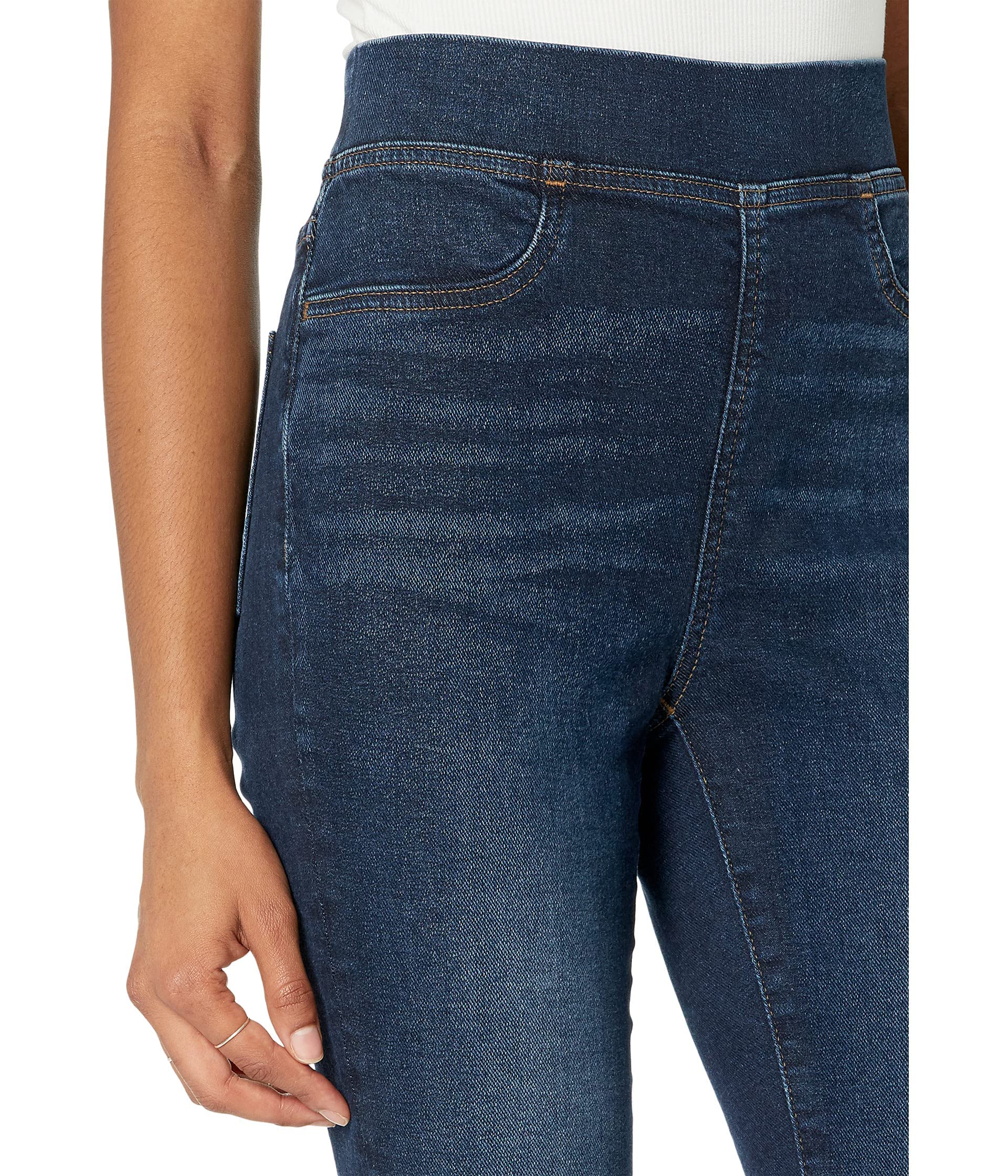 Madewell Pull-On Skinny Jeans for Women - High Waist Stretch Denim Pants in Wisteria Wash (Size 23) | Comfortable Everyday Wear for Work & Casual Outings