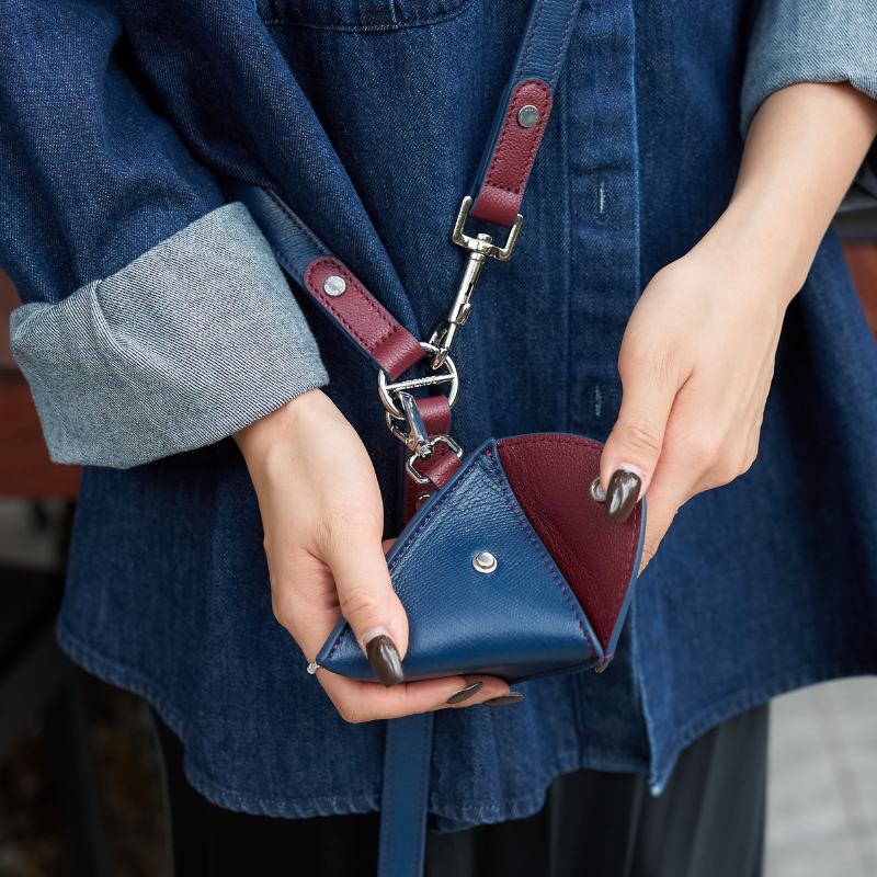 Premium Rosette Leather Dog Poop Bag Holder - Durable & Stylish Waste Dispenser for Small to Medium Dogs - Perfect for Walks, Hiking, and Outdoor Adventures