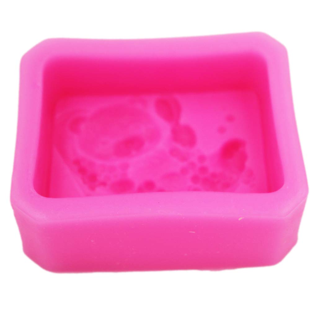 Premium Silicone Soap Mold - Cute Bear Shape for DIY Handmade Soap Making, Bath Bomb & Candle Crafts - Perfect for Home Spa, Gift Making & Bathroom Decor