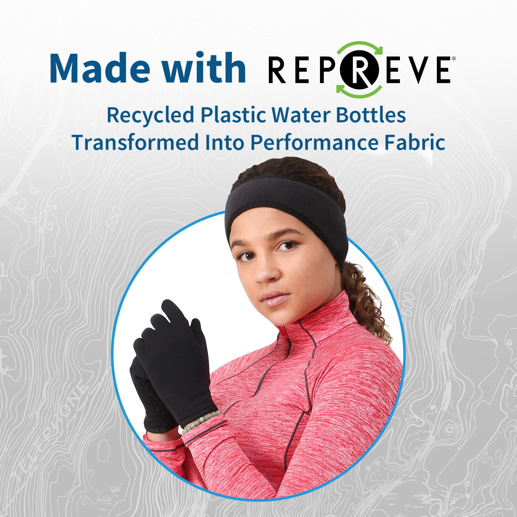 TrailHeads Women's Running Gloves - Touchscreen Winter Gloves for Running, Hiking & Biking - Breathable Sports Gloves for Outdoor Activities - Solid Black (Small) - Perfect for Cold Weather Workouts & Winter Adventures