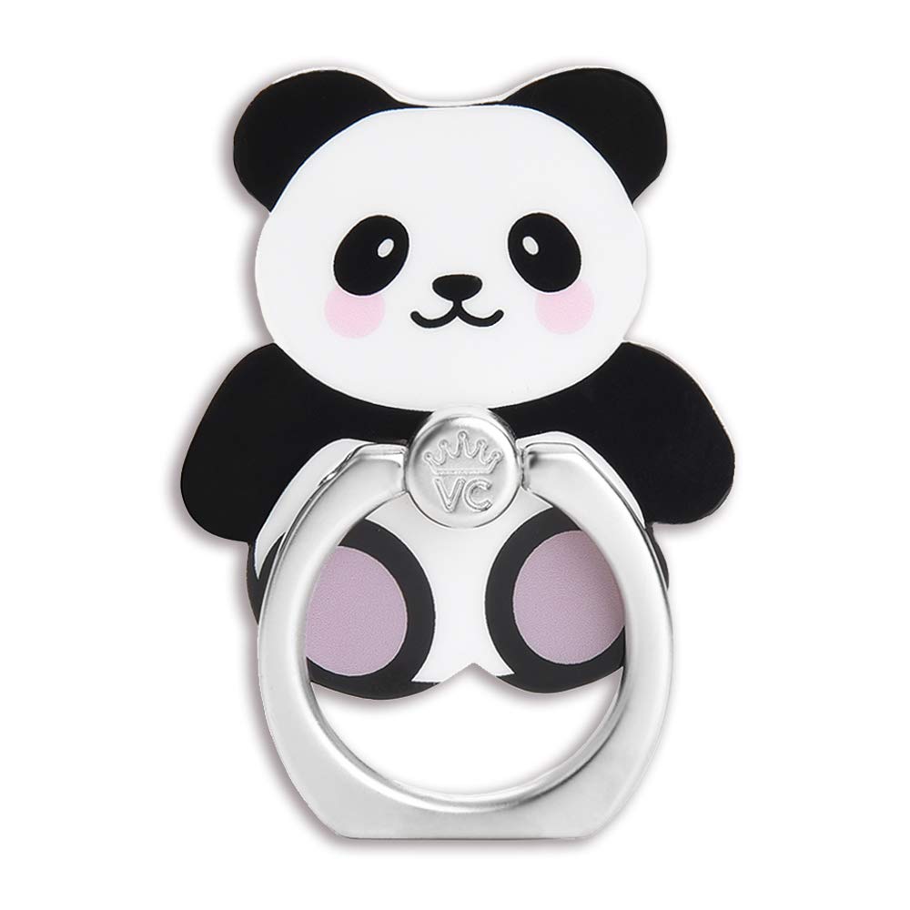 VELVET CAVIAR Phone Grip Ring Holder - Adjustable Finger Stand for iPhone, Galaxy & Smartphones | Non-Slip Grip & Kickstand (Panda Design) - Perfect for Selfies, Watching Videos & Secure One-Handed Use