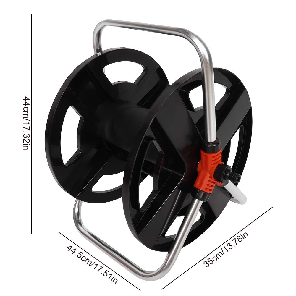 35M Water Hose Reel Cart with 35 Meter Pipe - Heavy Duty Garden Hose Storage Reel for Lawn, Yard & Outdoor Watering | Easy Rolling & Compact Design