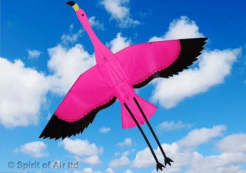 Brookite Flamingo Kite - Premium Single Line Kite for Adults & Kids - Easy to Fly Beach & Park Outdoor Toy - Perfect for Family Fun, Picnics, and Festivals