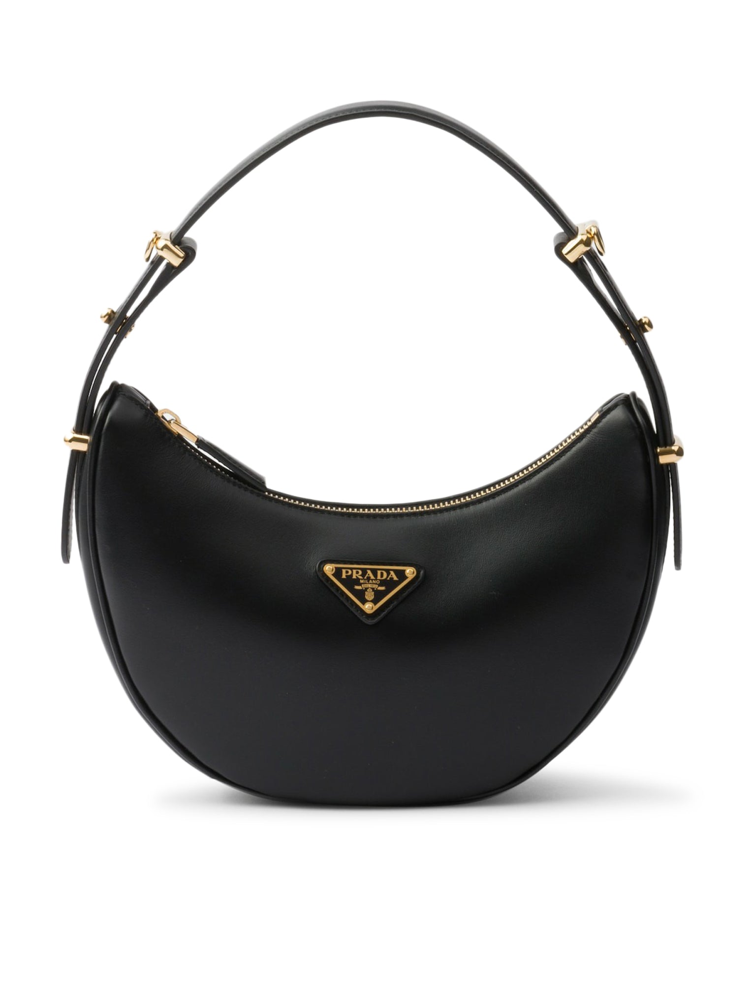 Prada Arqué Leather Shoulder Bag for Women - Stylish & Luxurious Crossbody Purse for Work, Travel & Everyday Use