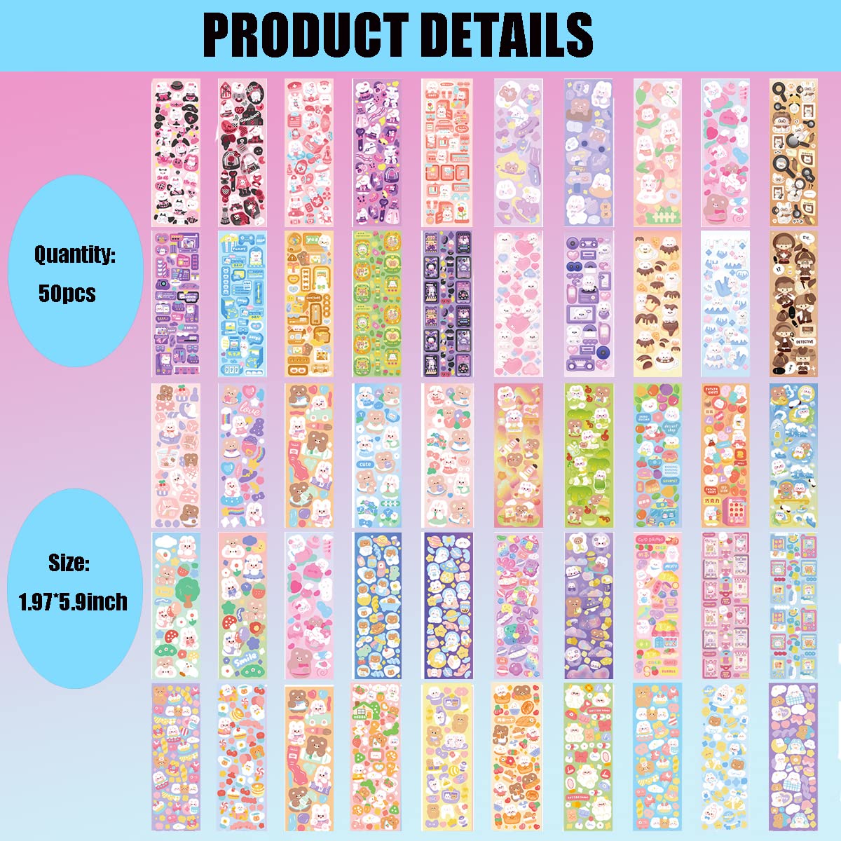 Cute Korean Kpop Stickers - 24 Sheets for Photocard Binder Album | Scrapbooking & Journaling