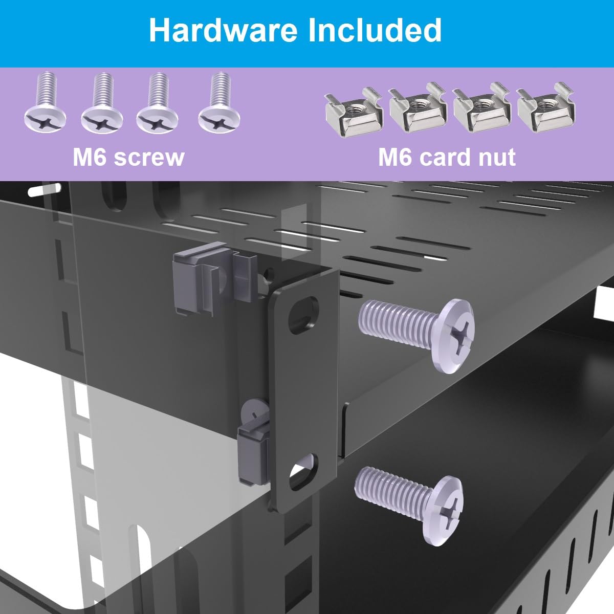 1U Universal Server Rack Shelf - 10