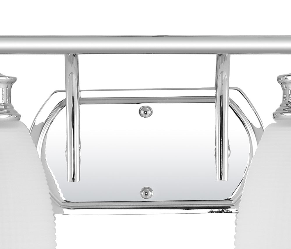 Modern LED Vanity Light - Beverly Metal/Glass Contemporary Bathroom Lighting for Mirror & Makeup Area - Perfect for Bedroom, Bathroom & Dressing Room