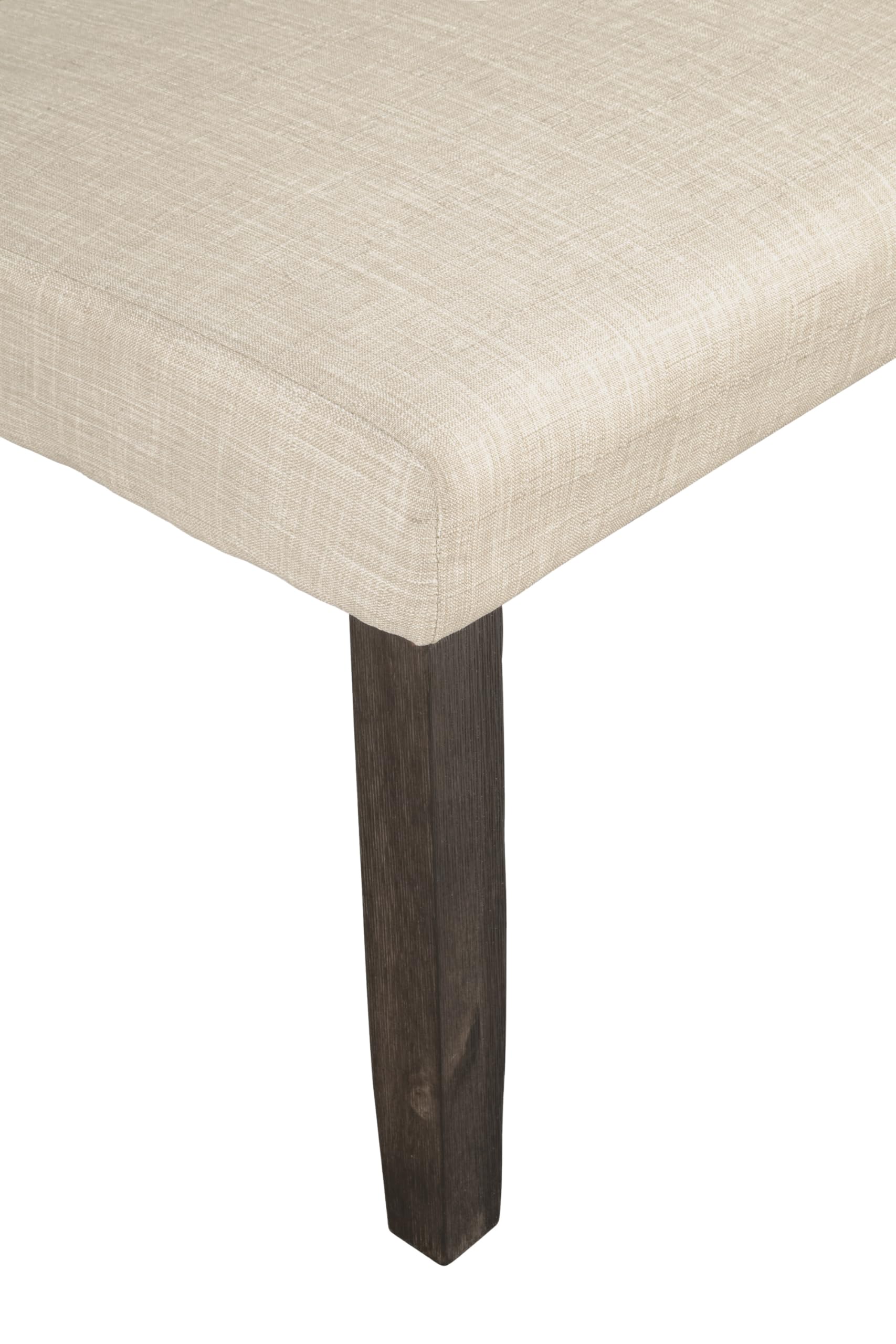 Alpine Furniture Brayden Acacia Wood & Veneer Dining Bench - Espresso Brown - Rustic Kitchen Seating for Farmhouse, Dining Room & Breakfast Nook