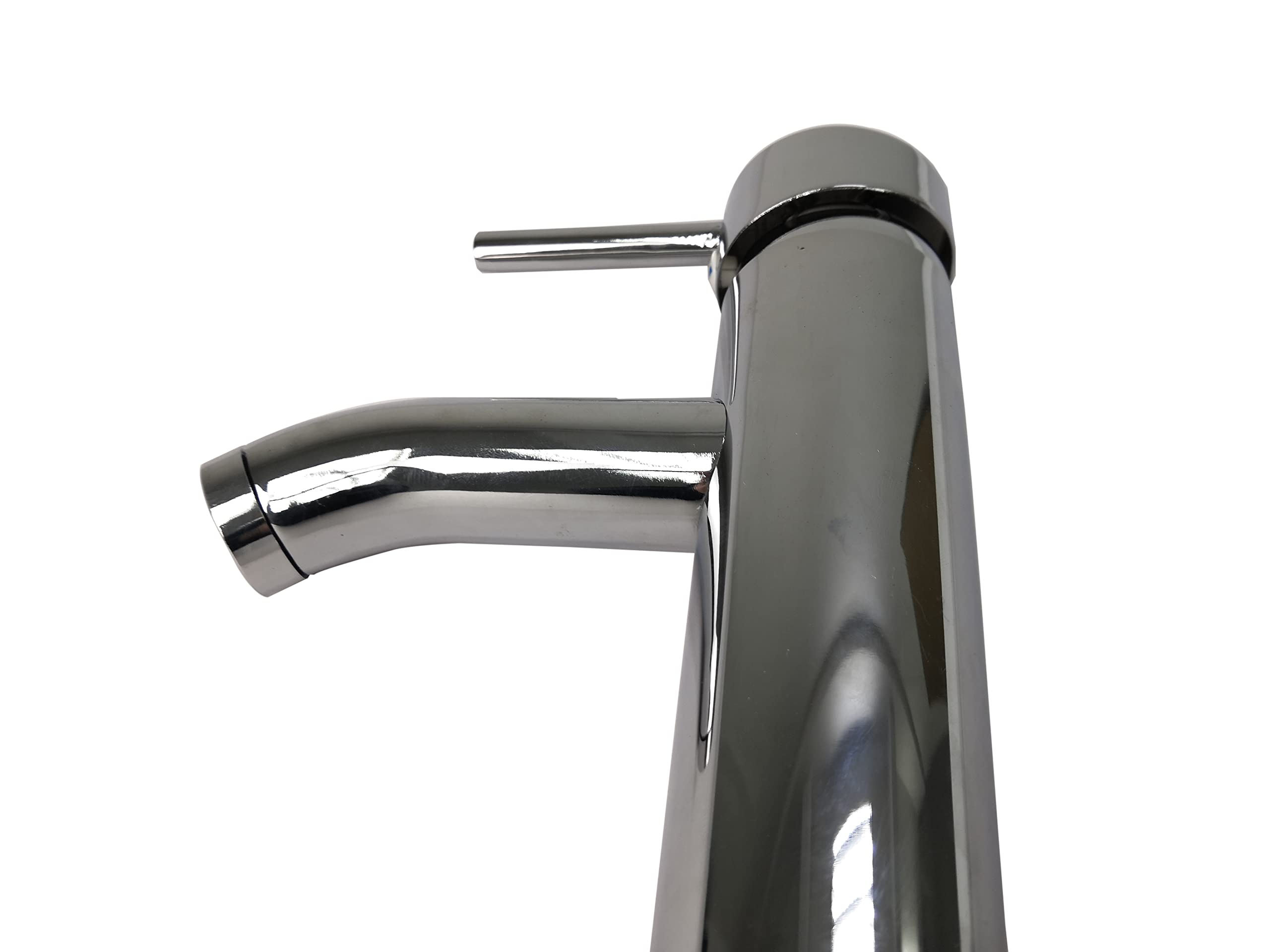 FixtureDisplays® Chrome Plated Vanity Faucet with Hot & Cold Water Control - Bathroom Sink Faucet for Modern Home Decor (Model 15552-NPF) | Perfect for Guest Bathrooms, Master Suites & Powder Rooms
