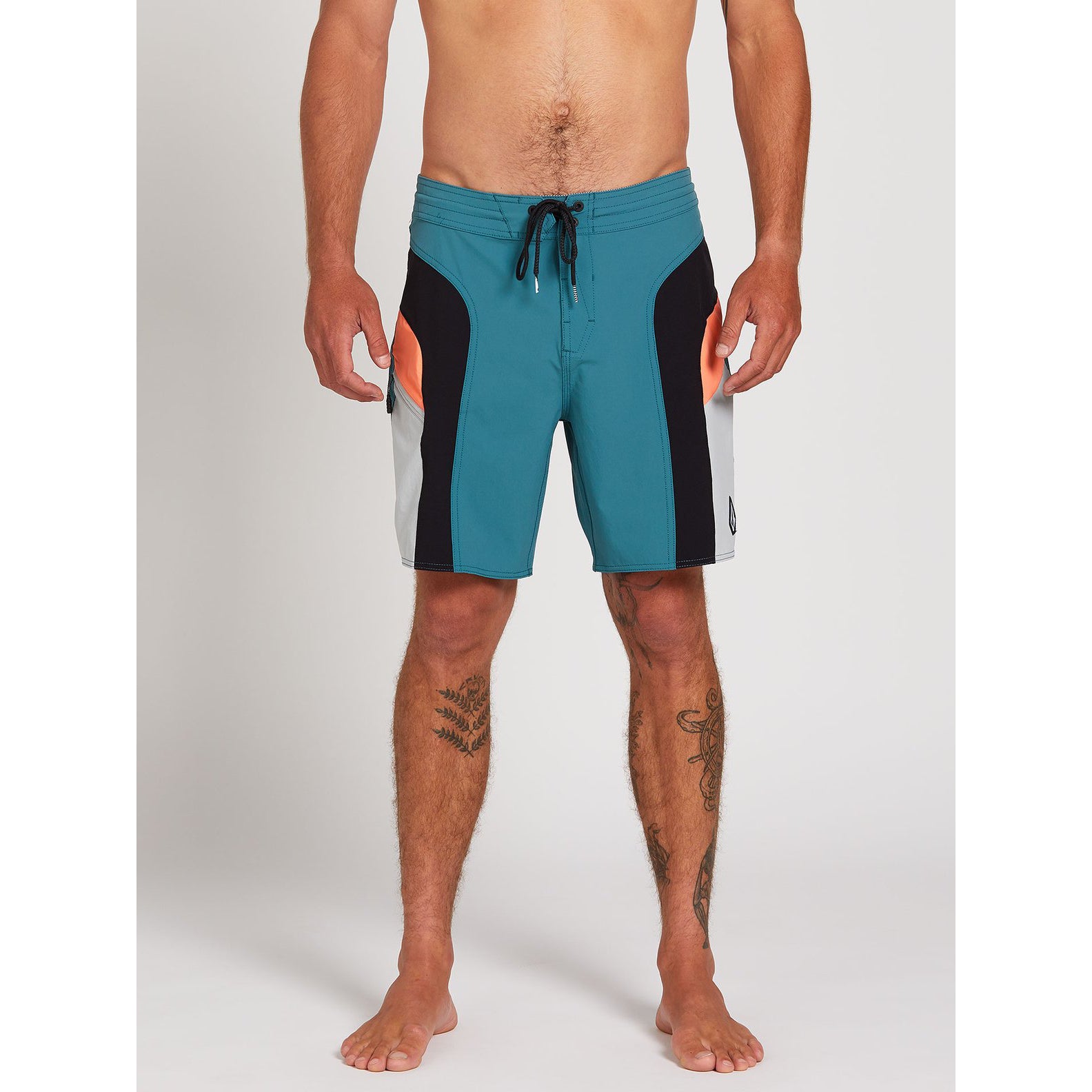 Volcom High Mark Stoneys Boardshorts - Hydro Blue Quick-Dry Swim Trunks for Men | Perfect for Surfing, Swimming & Beach Vacations
