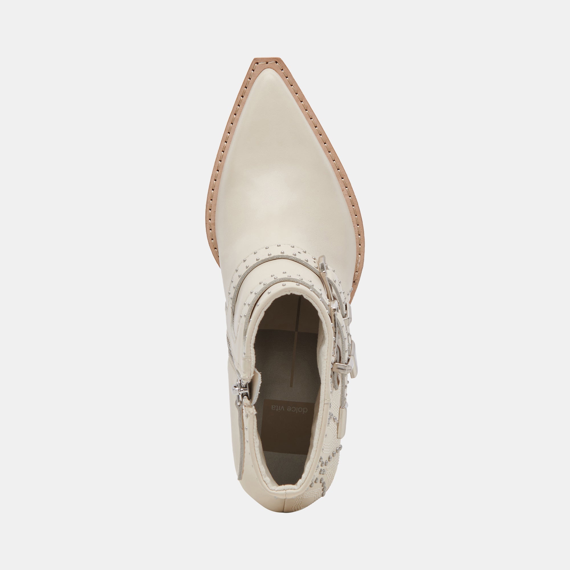 RONNIE BOOTIES IVORY LEATHER - Stylish Women's Ankle Boots for Fall & Winter | Comfortable & Fashionable Footwear for Casual Outings & Office Wear | re:vita