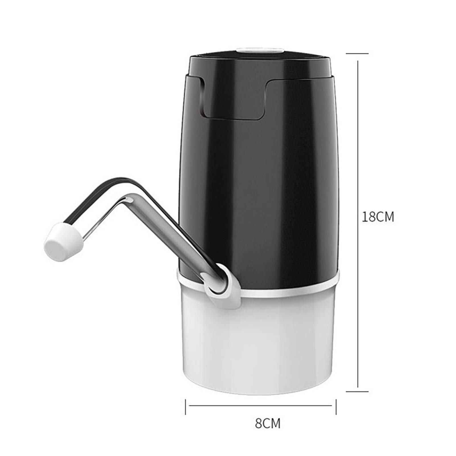 5 Gallon Water Dispenser - Electric Drinking Water Pump for 2-5 Gallon Jugs with USB Charging | Portable Water Bottle Tap Dispenser for Home, Office, Camping & Outdoor Activities | Perfect for Kitchen, RV Trips & Emergency Preparedness