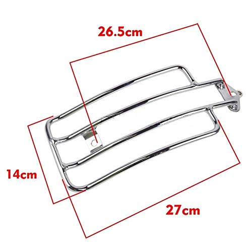 Harley Davidson Sportster XL1200 & 883 Motorcycle Rear Luggage Rack (1985-2003) - Heavy Duty Black Fender Rack for Solo Riders - Perfect for Touring, Commuting & Road Trips