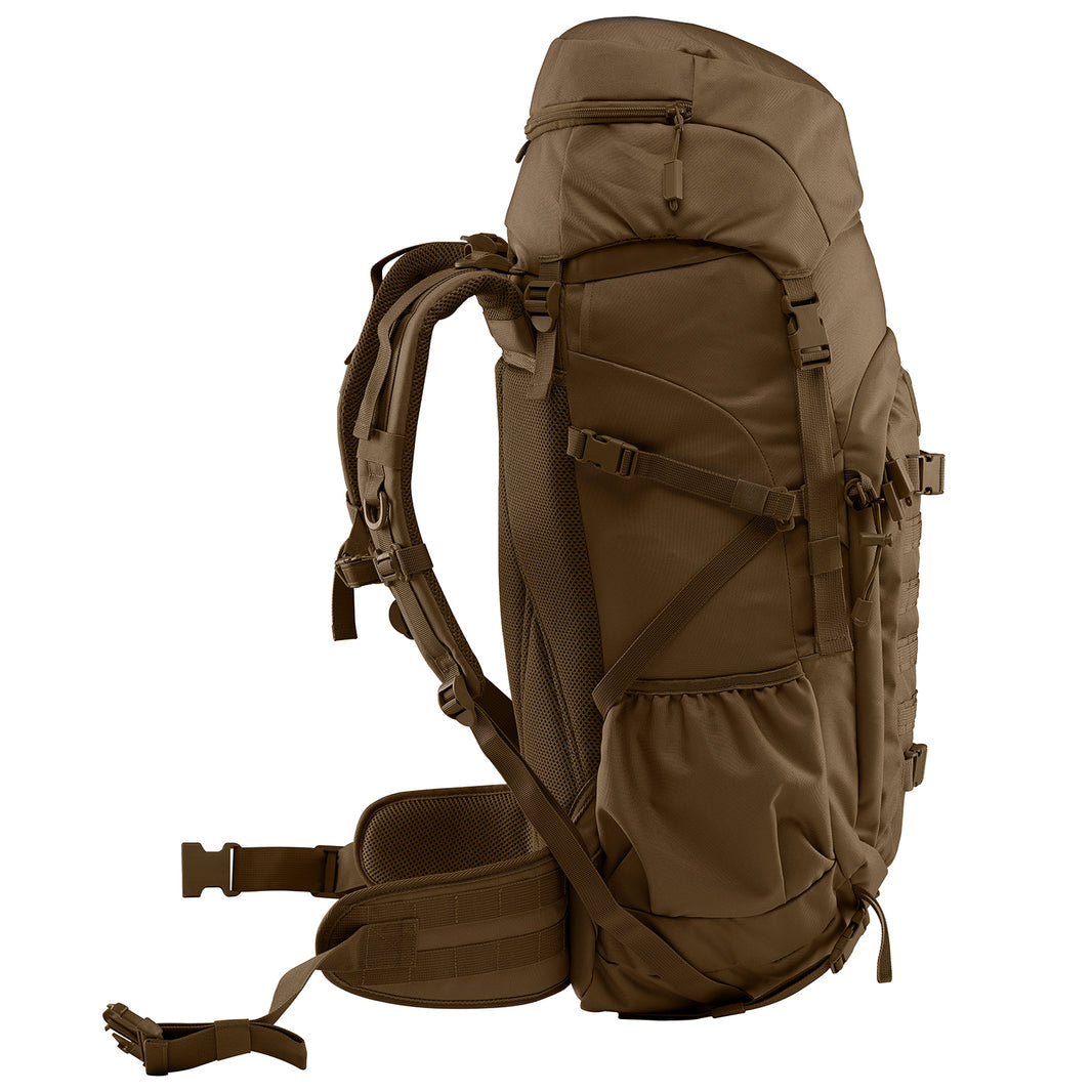 Caribee 64571 Ochre M60 Phantom Rucksack - Durable Hiking Backpack for Outdoor Adventures, Travel & Camping