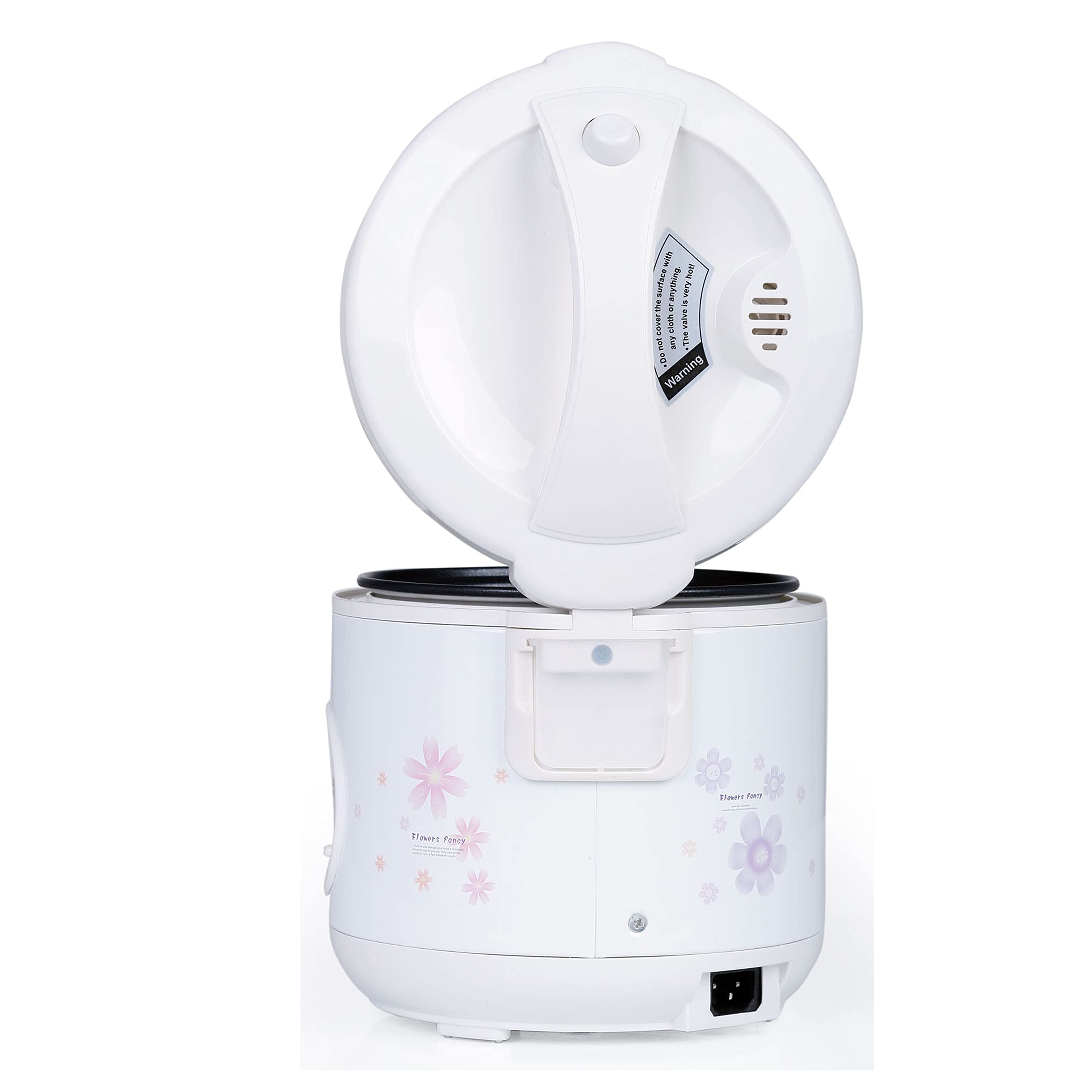 TAYAMA 8-Cup Automatic Rice Cooker & Food Steamer with Keep Warm Function - White (TRC-08RS) - Perfect for Family Meals, Meal Prep & Healthy Cooking