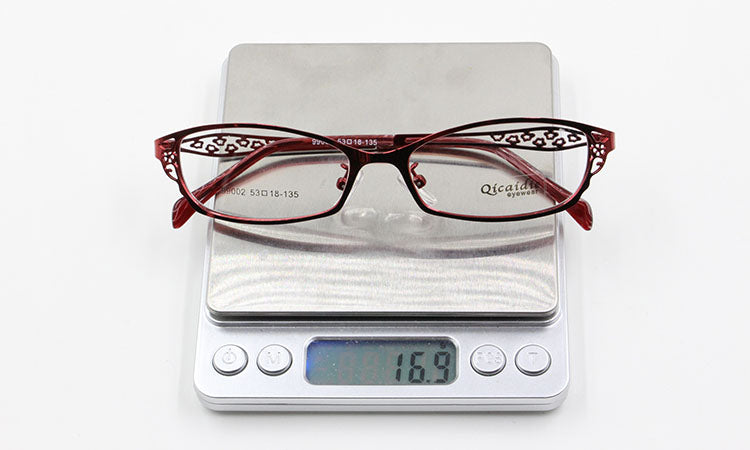 Premium Bclear Women's Metal Alloy Half-Rim Eyeglass Frames (Model S99002) - Lightweight & Durable for Work, Reading & Fashion Accessories