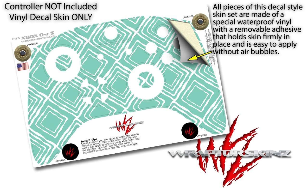 WraptorSkinz Vinyl Skin Wrap for XBOX One S/X Controller - Wavey Seafoam Green Decal | Protective Custom Cover | Gaming Accessory for Enhanced Grip & Style (Controller Not Included) | Perfect for Gaming Enthusiasts & Collectors