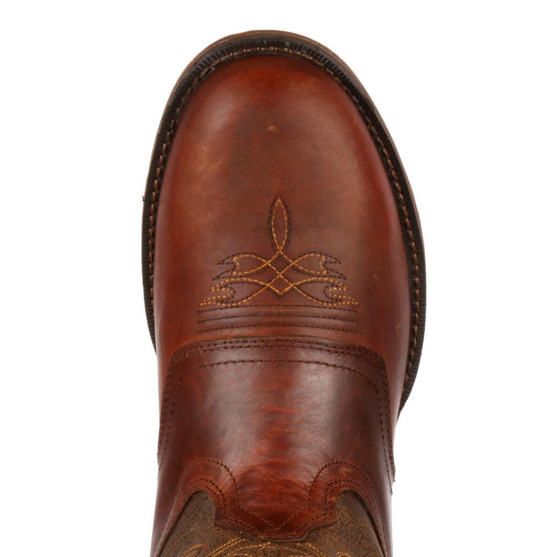 Durango Rebel Distressed Brown Western Boots for Men - Genuine Leather Cowboy Boots with Comfortable Fit - Perfect for Rodeo, Country Dancing & Outdoor Riding