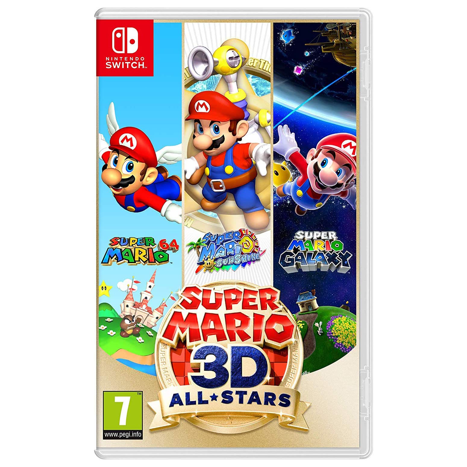 Super Mario 3D All-Stars - Nintendo Switch Game (Physical Copy) - Play Classic Mario Adventures in HD - Perfect for Family Game Nights & Nintendo Fans