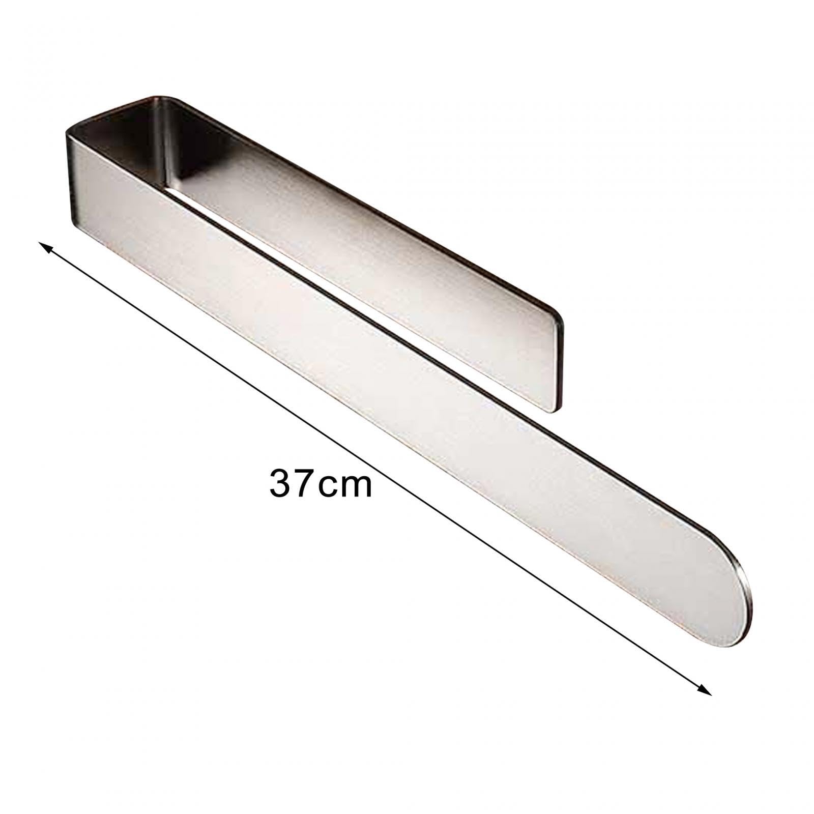 CALANDIS® 37Cm Silver Wall Mounted Towel Bar - Heavy Duty Bathrobe Hanger & Towel Rail for Bathroom, Kitchen, Bedroom | Space Saving Drying Solution for Towels, Robes & Clothes