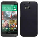 HTC One M8 Hard Shell Protective Case - Black | Slim Durable Cover for HTC One M8 Smartphone | Perfect for Everyday Use & Travel Protection