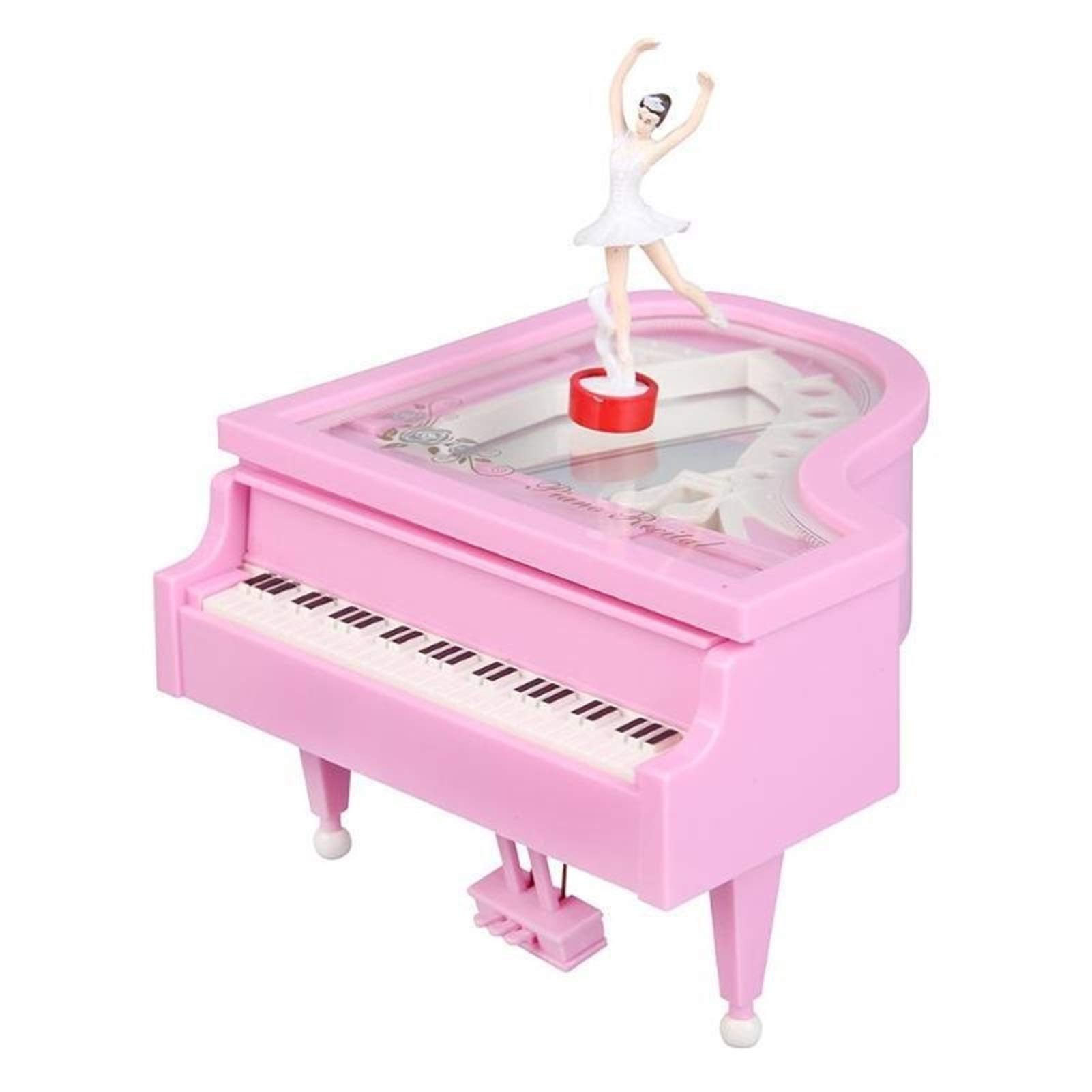 Shangmaoyo Classic Rotating Dancer Music Box - Hand-Cranked Piano Jewelry Box with Christmas Melodies, Perfect Gift for Birthdays & Holidays | Home Décor, Wedding Favors, Nursery Room Accessory