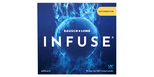 Infuse One Day Contact Lenses for Astigmatism - 90 Pack | Daily Disposable Toric Lenses for Clear Vision | Perfect for Work, Sports & Travel