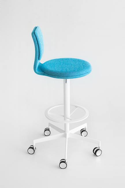 Lab S71 Stool by Lapalma - Modern Adjustable Bar Stool for Kitchen, Dining & Office - Ergonomic Design with Footrest & Swivel Base - Perfect for Home, Restaurant & Commercial Use