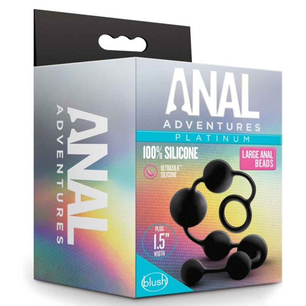 Premium Platinum Silicone Anal Beads - Large Size for Enhanced Pleasure | Perfect for Couples Play & Solo Exploration | Adult Toys for Sensual Experience