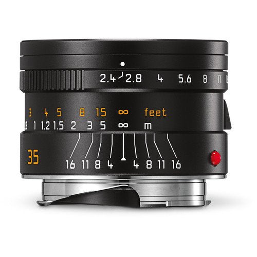 Leica Summarit M 35mm f/2.4 ASPH Lens (Black) - Premium Wide Angle Prime Lens for Leica M Mount Cameras - Perfect for Street Photography, Travel & Low Light Shooting