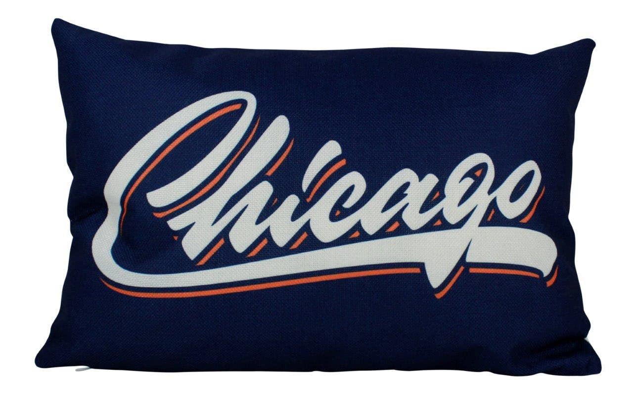 Chicago Illinois Throw Pillow Cover - Soft Decorative Cushion for Home Decor, Travel Gift & Chicago Fans - Perfect for Bedroom, Living Room & Souvenir