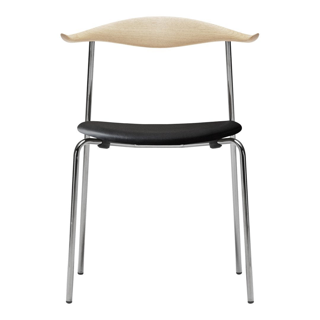 CH88P Upholstered Chair with Stainless Steel Frame and Wooden Legs - Perfect for Office, Dining Room, and Home Decor
