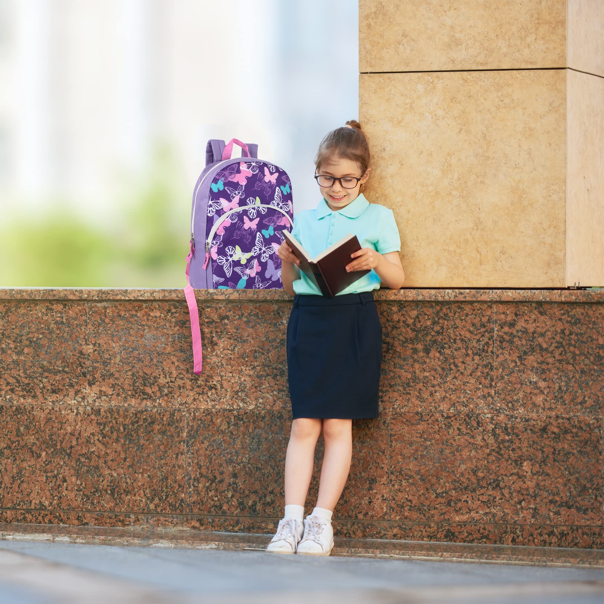 **Trail Maker 15 Inch Kids Backpack for Boys & Girls - Adjustable Padded Straps, Durable School Backpack for Preschool, Kindergarten & Elementary - Perfect for School, Travel & Outdoor Adventures**
