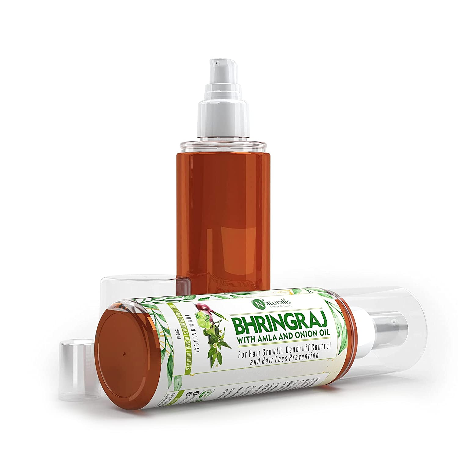 Naturalis Essence Of Nature Bhringraj Oil for Hair Growth & Care - 200ml | Ayurvedic Herbal Treatment for Thickening, Strengthening & Reducing Hair Fall | Perfect for Daily Scalp Massage & Deep Conditioning